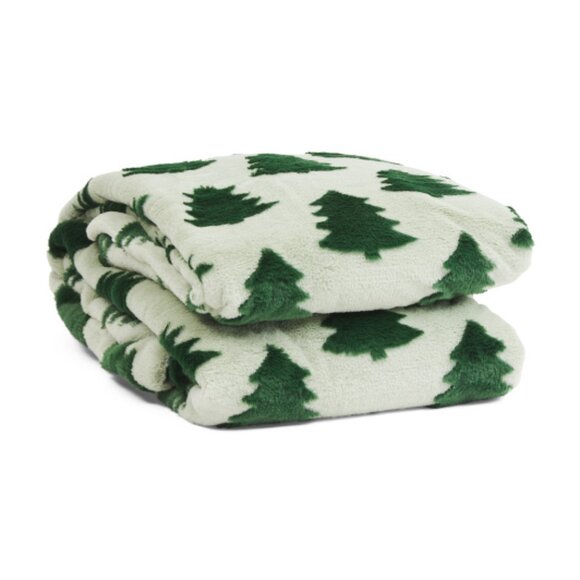 ENVOGUE Faux Fur Trees Blanket - Picture 2 of 2